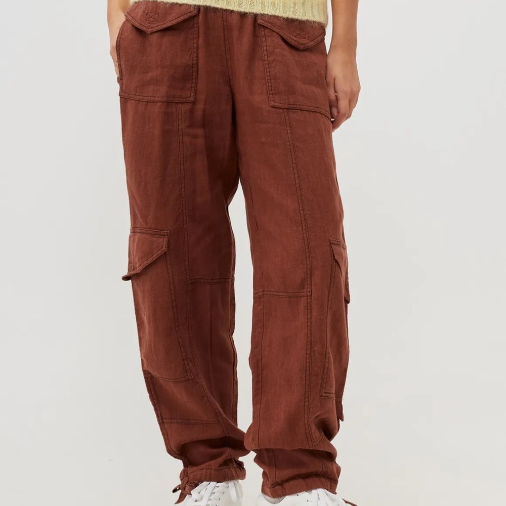 Ganni Brown Cargo Pants